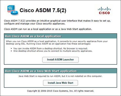 Acceso de ASA Cisco 5505